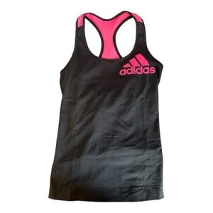 Adidas Pink and Black Climalite Tank